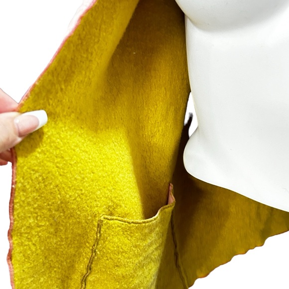 Vintage Bernard Holtzman Harve Bernard Women's Color Block Wool Blend Fleece - Picture 8 of 10